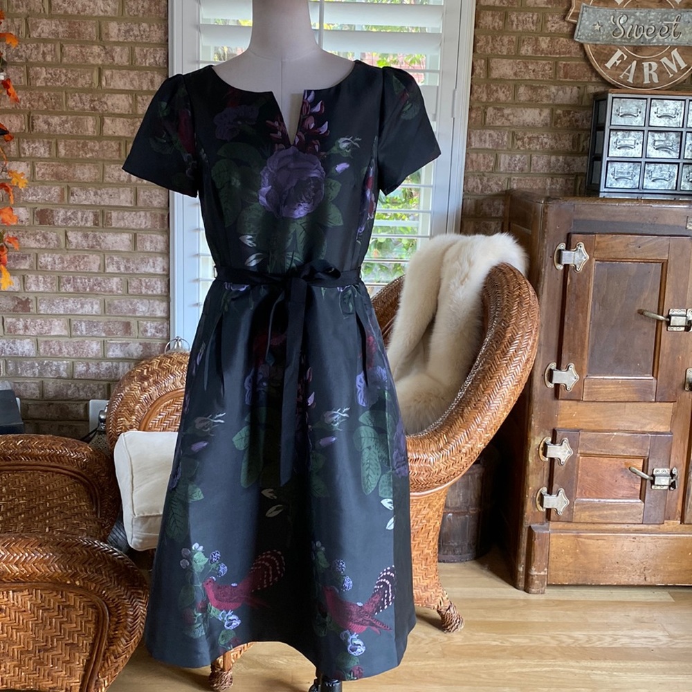 RSVP BY TALBOTS FLORAL EVENING DRESS FORMAL NEW NO TAGS 8